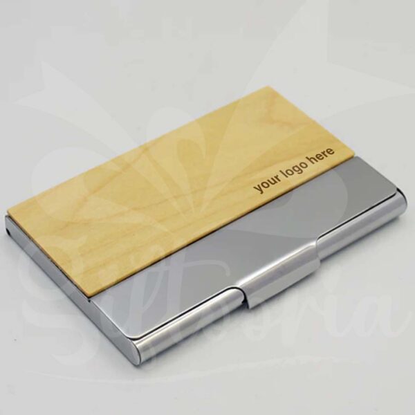 Metalwood Card Holder