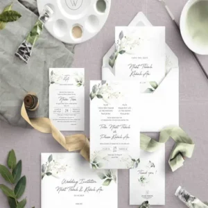 Elegant Custom Marriage Invitations with Traditional and Modern Design Options