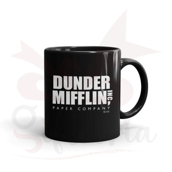 Black Ceramic Mug with Custom Logo Printing