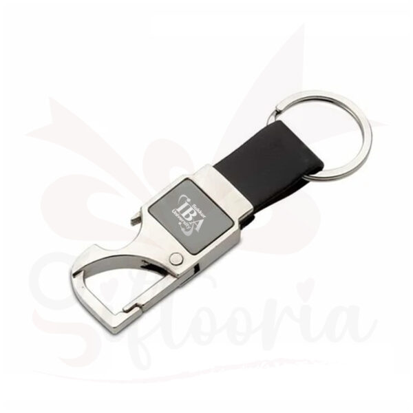 Business Metal Keychain with opener