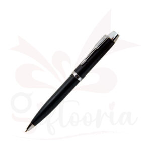 Classic Matt Black Ball Pen with engraved branding – Giftooria custom corporate pen