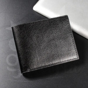 Customized Black Leather Wallet