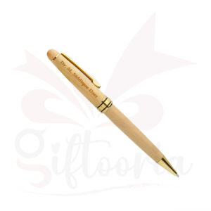Executive wooden pen with engraved name – personalized premium pen by Giftooria