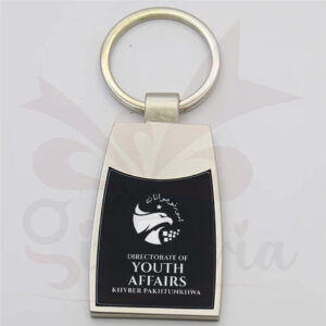 Metal Keychain with Custom Enamel Branding – Directorate of Youth Affairs KPK