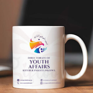White Ceramic Mug with Custom Logo Printing