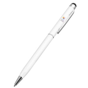 White Metal Pen with Logo for Corporate Use