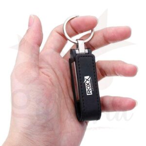 Leather USB Flash Drive Keychain