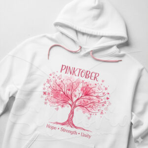 White Pinktober Hoodie